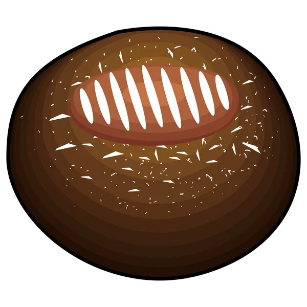 Biscuit de boulangerie isolé — Image vectorielle