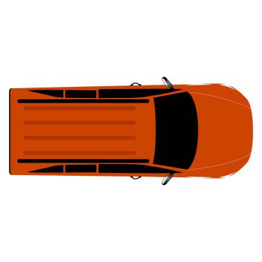 Minibüsün Üstten Görünüm