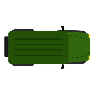 Minibüsün Üstten Görünüm