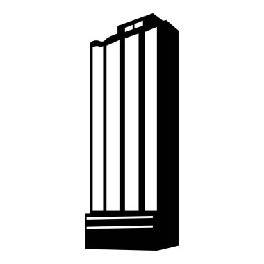 Yalıtılmış bina siluet