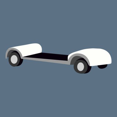 İzole golf arabası