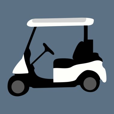 İzole golf arabası