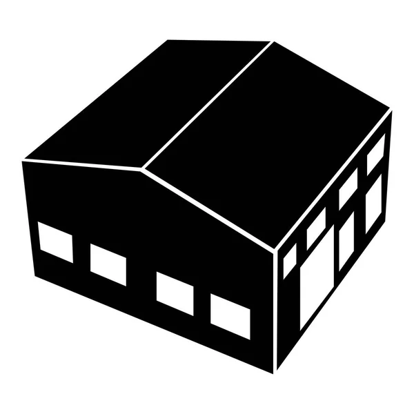 Isolierte Gebäudesilhouette — Stockvektor