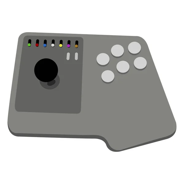 Isolated videogame joystick — Stock Vector