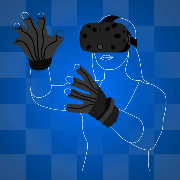 Gadgets de réalité virtuelle — Image vectorielle