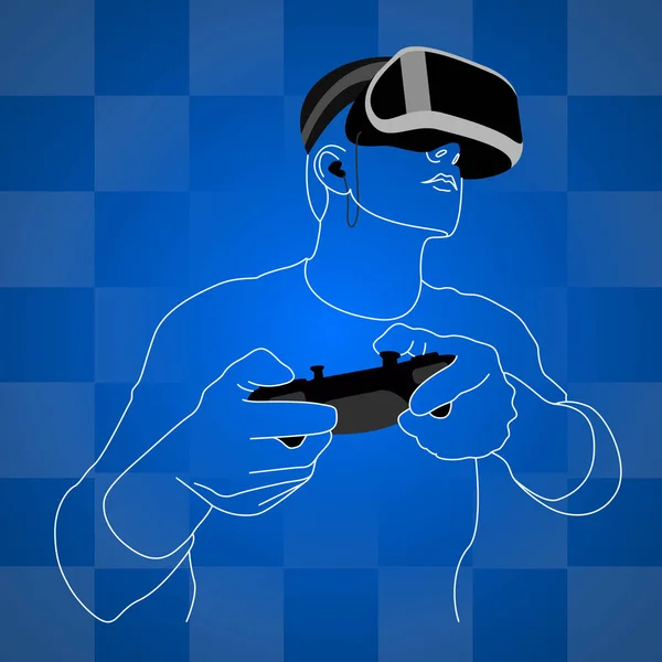 Virtual reality gadgets — Stock Vector