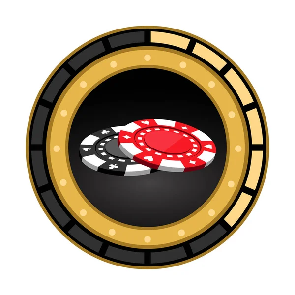 Barra de puntuación de casino aislado — Vector de stock
