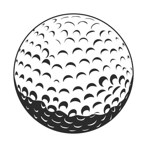 Pelota de golf aislada — Vector de stock