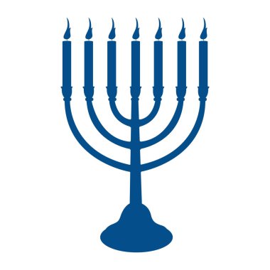 İzole şamdan siluet