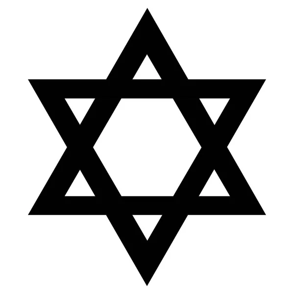 Isolierter jüdischer Star — Stockvektor