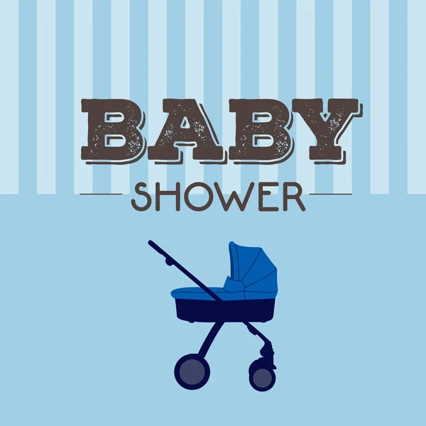 Baby shower biglietto d'invito — Vettoriale Stock