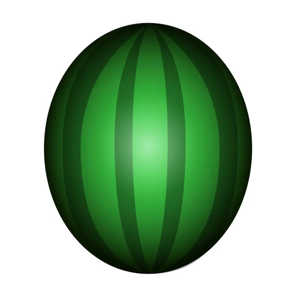 Isolierte farbige Wassermelone — Stockvektor