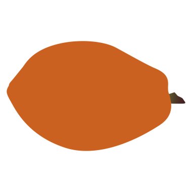 İzole papaya illüstrasyon