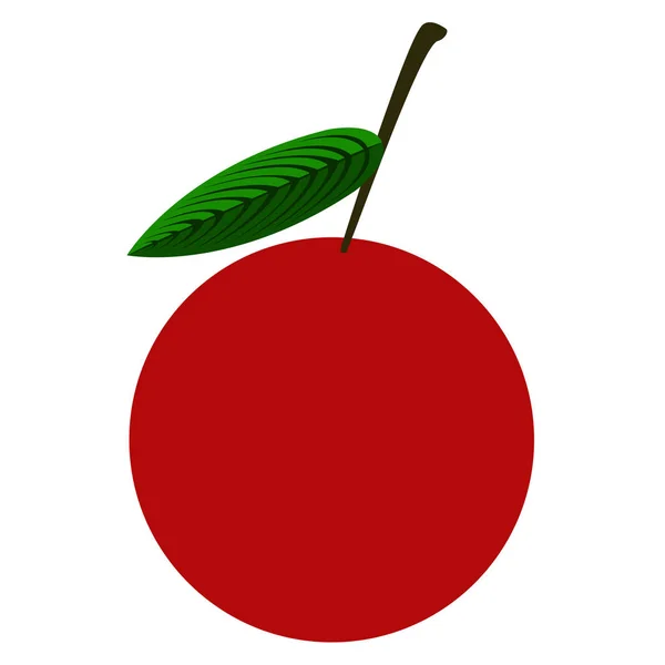 Isolerade cherry illustration — Stock vektor
