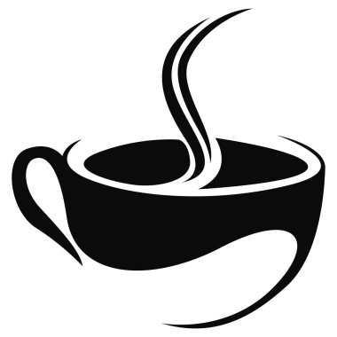İzole kahve kupa logosu