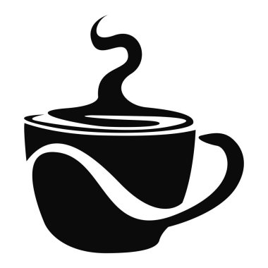 İzole kahve kupa logosu
