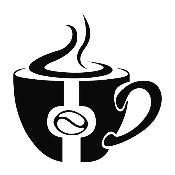 Na białym tle kawy kubek logo — Wektor stockowy