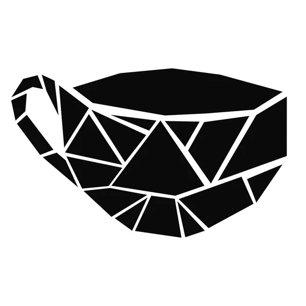 Vereinzelte Kaffeetasse Logo — Stockvektor