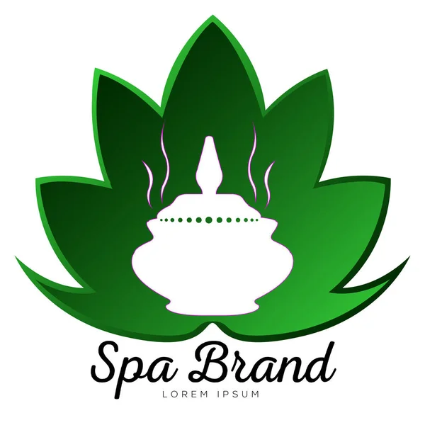 Geïsoleerde spa logo — Stockvector