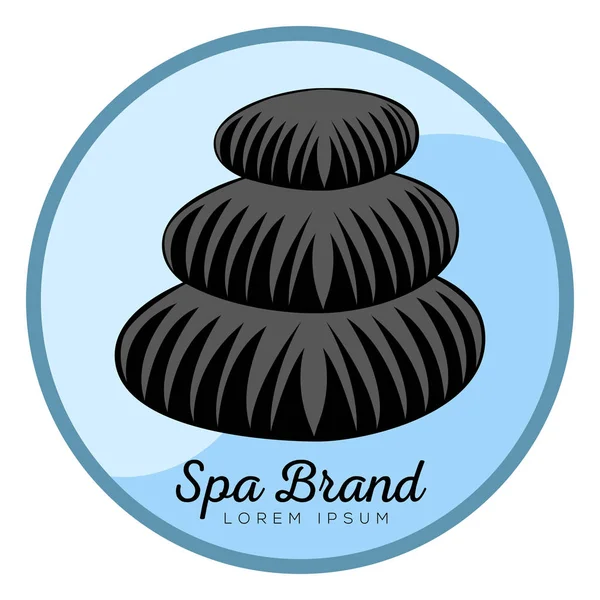 Geïsoleerde spa logo — Stockvector