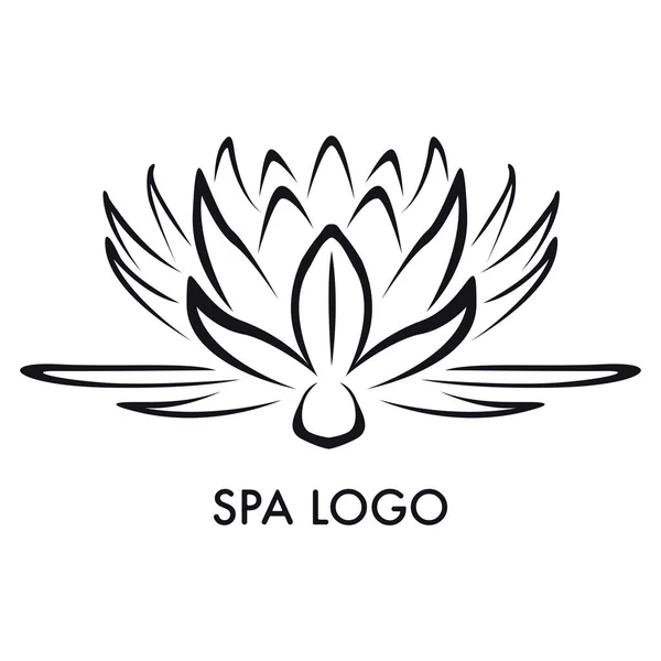 Geïsoleerde spa logo — Stockvector