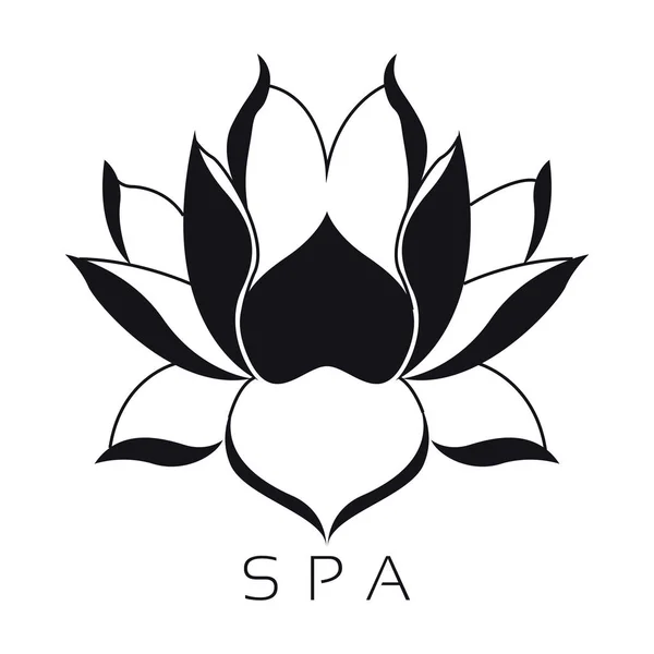 Geïsoleerde spa logo — Stockvector