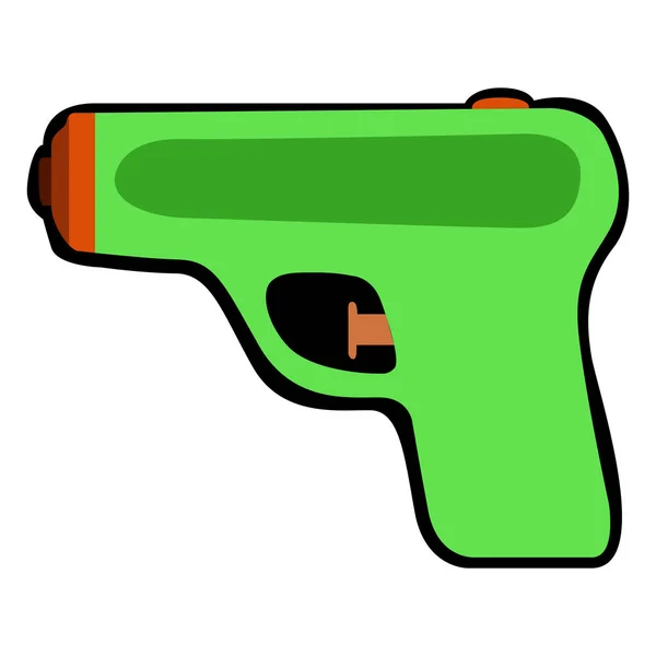 Pistola de agua aislada — Vector de stock