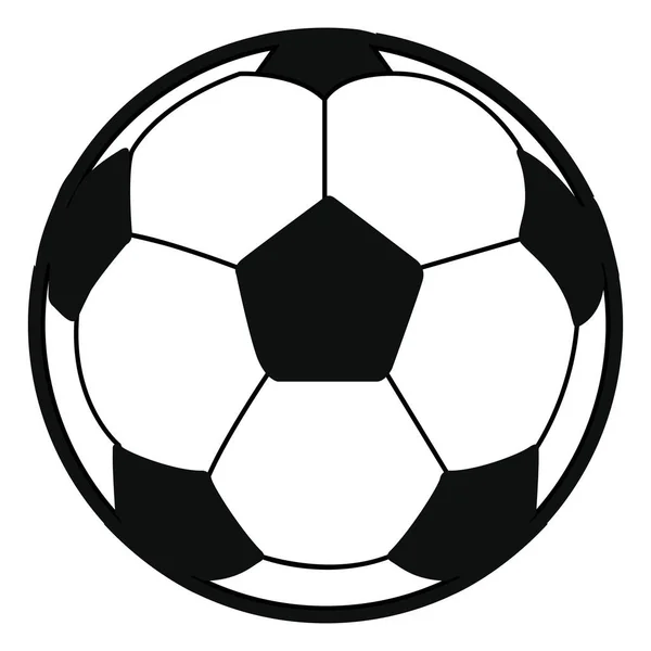 Ізольована футбольний м'яч — стоковий вектор