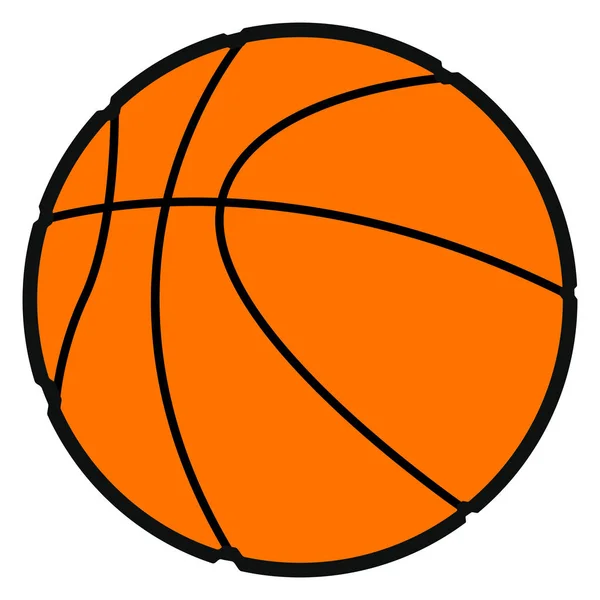 Balón de baloncesto aislado — Vector de stock