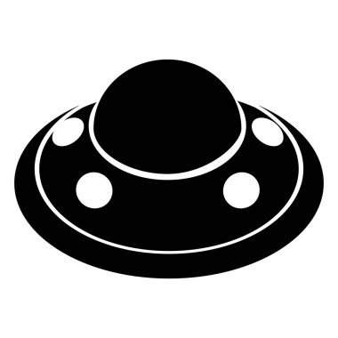 İzole ufo oyuncak siluet