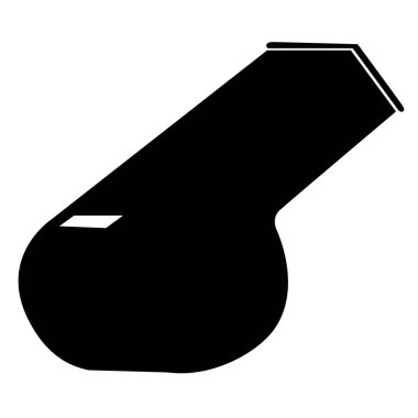 İzole düdük oyuncak siluet