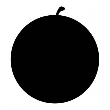 Yalıtılmış turuncu siluet