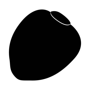 İzole chontaduro siluet