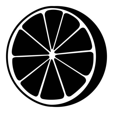 İzole kesme turuncu siluet