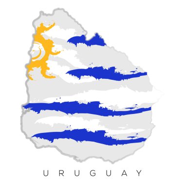 İzole Uruguaylı harita