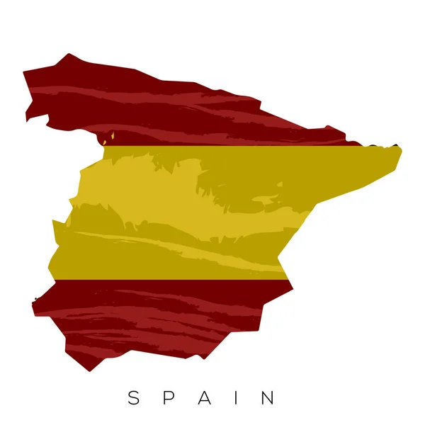 Elszigetelt spanyol zászló — Stock Vector