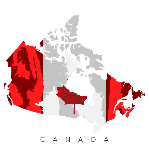 分離カナダ地図 — ストックベクタ