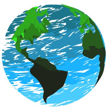 İzole dokulu dünya