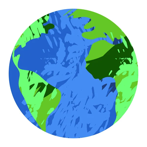 Terre texturée isolée — Image vectorielle