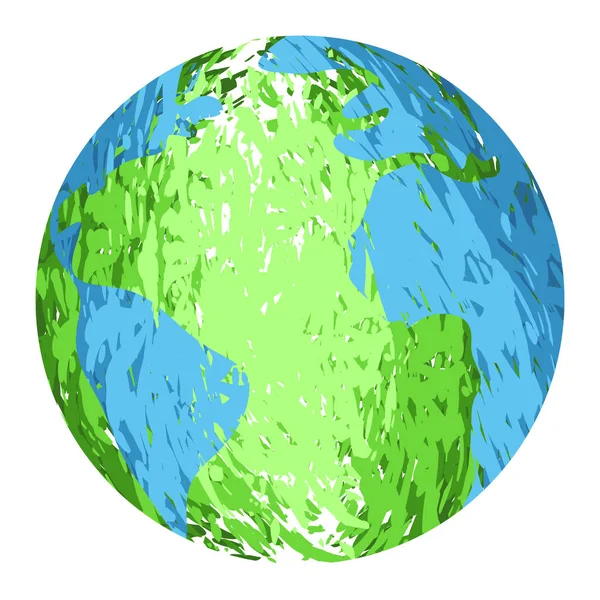 Isolierte strukturierte Erde — Stockvektor