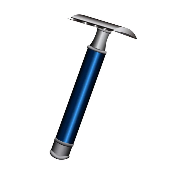 Isoliertes blaues Rasiermesser — Stockvektor