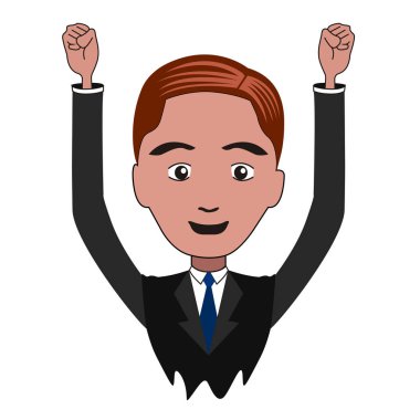 İzole iş adamı illüstrasyon