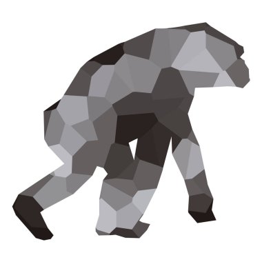 Düşük Poli şempanze