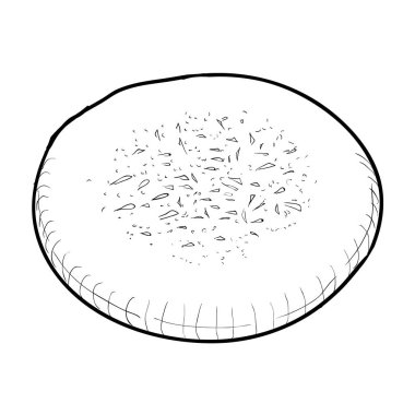 İzole unlu kurabiye