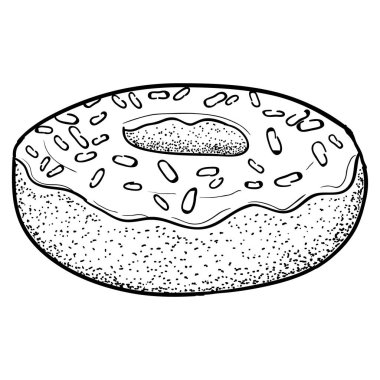 İzole çörek kroki