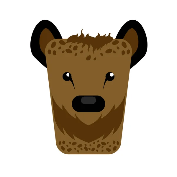 Isolierte abstrakte Hyäne — Stockvektor