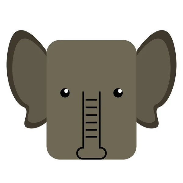 Elefante abstrato isolado —  Vetores de Stock
