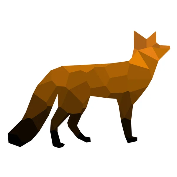 Lage poly fox — Stockvector