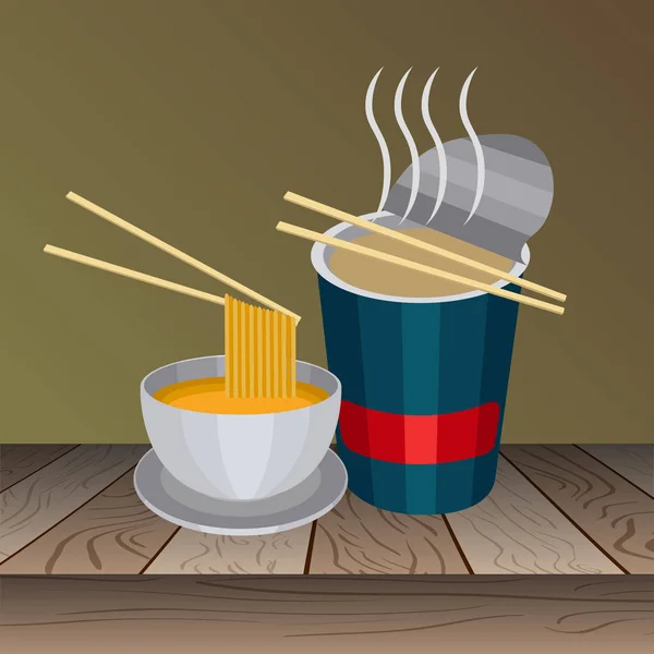 Группа супов быстрого приготовления — стоковый вектор