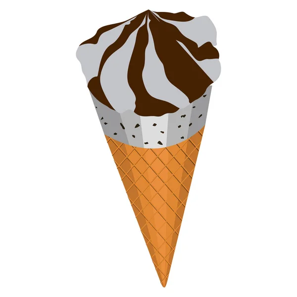 Helado aislado — Vector de stock